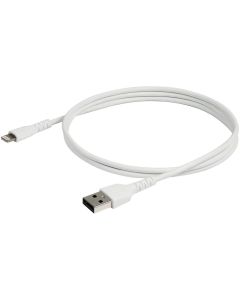 StarTech.com 1 m Lightning/USB Data Transfer Cable for Smartphone, iPad, iPhone, AirPods, Magic Keyboard, Siri Remote, iPad Air, iPad mini, Magic Mouse, Magic Trackpad, Charger - 1