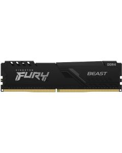 Kingston FURY Beast RAM Module - 8 GB - DDR4-3600/PC4-28800 DDR4 SDRAM - 3600 MHz Single-rank Memory - CL17 - 1.35 V