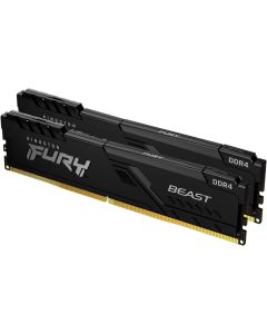 Kingston FURY Beast RAM Module - 16 GB (2 x 8GB) - DDR4-3600/PC4-28800 DDR4 SDRAM - 3600 MHz Single-rank Memory - CL17 - 1.35 V