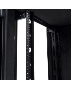 Serveredge CBN-18RU-88FSAS 18U Floor Standing Enclosed Cabinet Rack Cabinet for A/V Equipment, Server, Patch Panel, Switch, Networking, PDU - 482.60 mm Rack Width x 710 mm Rack Depth - Black